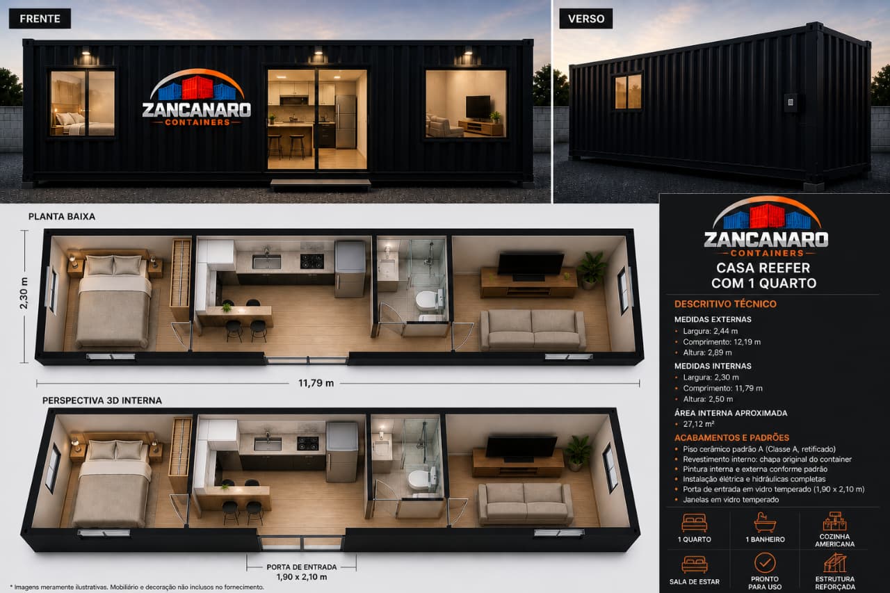 Casa Reefer 1 Quarto
